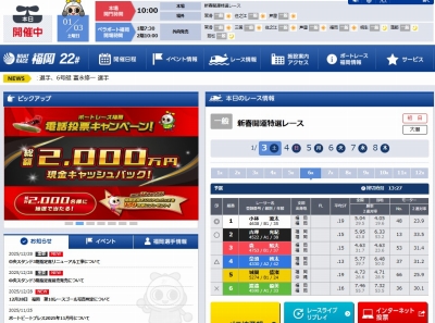 ボートレース福岡　参考情報