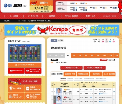ボートレース三国情報